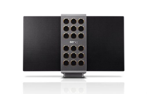 BenQ treVolo Bluetooth Speaker Using years of learnings from its R&D, BenQ has created this Electrostatic Speaker, which features wings that fold back and forth to create biodirectional sound. The rechargeable battery lasts 12 hours. RRP $399 