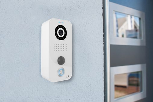DoorBird Door Bell DoorBird is simple to install and will work with existing electronic locks and door chimes, or on its own as a video enabled doorbell. It can cope with rain, snow, heat and frost. Vision can be accessed through a tablet and smartphone app. 