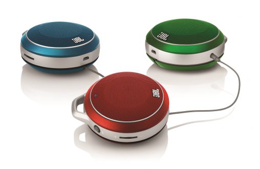 JBL’s Micro Wireless speakers can be daisy chained to create a stereo-style sound. These are RRP $69 each and distributed by Convoy.