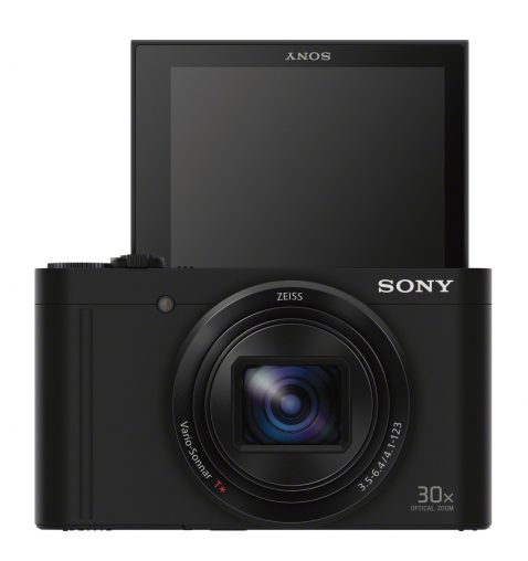 Sony Cyber-shot WX500 RRP $478 The pocket-sized Cyber-shot DSC-WX500 is targeted a travellers and selfie-lovers with a 180-degree tilt LCD screen, 30x optical zoom, fast intelligent auto focus and Full HD video. 