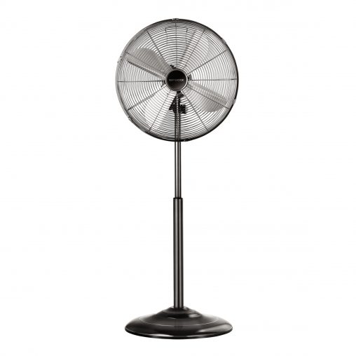 Kambrook Arctic 40cm Gunmetal Pedestal Fan (KPF443): Features include 80-degree oscillation to disperse air throughout a room, solid anti-topple base for safety and a convenient carry handle. (RRP $89.95)