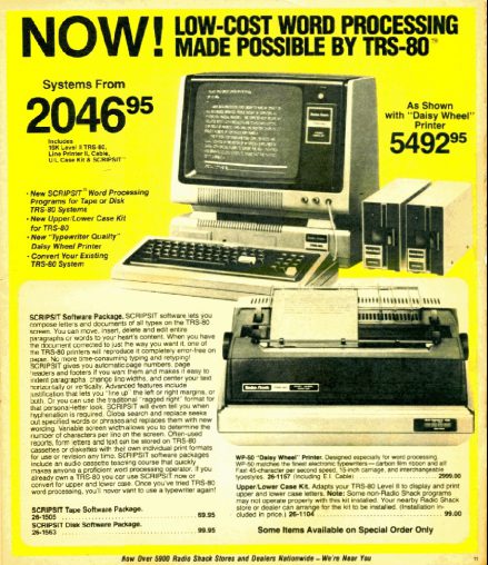 An old RadioShack ad from its glory days.