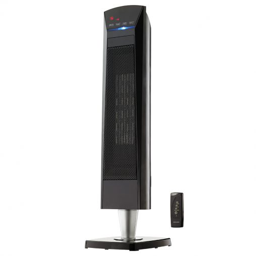 Heller 2000W Ceramic Tower Heater with LED Display (CTH5137, RRP $99.95), with two power settings, an LCD touchscreen and a remote control. 