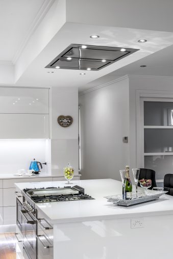Schweigen Silent Ceiling Rangehood  By installing the motor outside the home, Schweigen keeps the noise levels to a minimum on its rangehoods, which have dishwasher-safe filters, four speeds and auto-off. RRP from $3,915