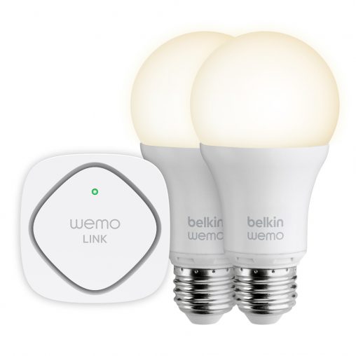 Wemo LED Lighting Starter Set (F5Z0489, RRP $169) A great way to enter the futuristic world of the smart home, this kit includes two Smart LED Bulbs and the Link adaptor, which can support up to 50 lights, via the dedicated app. 