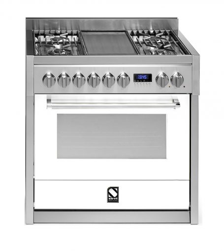 Steel Genesi G9S-4T Why: With multiple colour options to suit tastes and kitchen styles, this cooker with two steam functions and nine oven functions is a flexible and highly functional option. How Much: RRP $6,999 