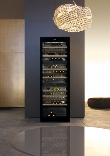 Designed to match the Miele’s Generation 6000 cooking appliances, the KWT 6831 SG (RRP $8,499) is freestanding wine conditioner with 13 storage levels and a maximum capacity for 178 bottles. It has three individually controllable temperature zones with separate digital controls to allow for the storage of up to three different types of wines.