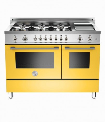 Bertazzoni Professional Series (X122 6G MFE GI) Why: This 122-centimetre oven, available in many colours, has a cooktop with six gas burners, including a triple-ring, high-efficiency burner with separately controlled flames, and a stainless-steel electric griddle. How Much: RRP $10,790