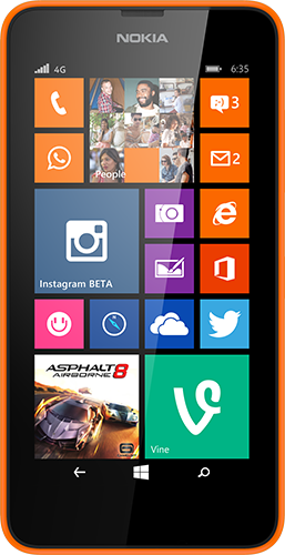 Nokia Lumia 635 4G connectivity, quad core processing and Windows Phone 8.1 all packed into an entry-level smartphone with a 4.5-inch screen (854 x 480). RRP $279