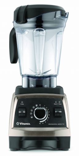 Vitamix Professional Series 750 This new blender with a 2-litre bowl has an easy-to-clean, brushed stainless finish on the base and comes with an instructional DVD and a cookbook with more than 200 recipes.  RRP $1,499