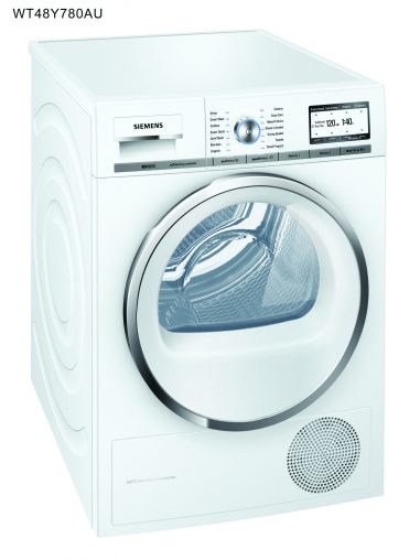 Siemens iQ 800 Master Class Heat Pump dryer (WT48Y780AU, RRP $2889) This 7-kilogram dryer is 33 per cent more efficient than the qualifying standard for 6 Star rated dryers, making it the most energy efficient dryer in the Australian market, according to Siemens. 