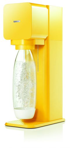 Available in six vibrant colours, Play is the latest drinks maker from SodaStream (RRP $99). It features the new auto-lift slider and popular snap-lock mechanism.