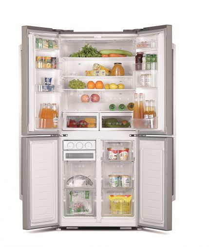Changhong's 518-Litre French Door Refrigerator Freezer contains five large transparent drawers and a removable ice compartment (RRP $1,699).
