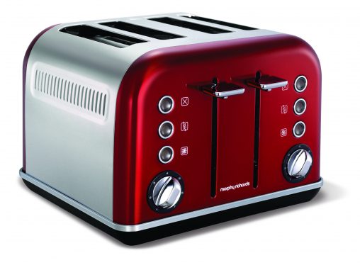 Morphy Richards Red Accents 4-Slice Toaster ( RRP $119) accompanies a matching kettle to make for an on-trend breakfast set sure to brighten up any benchtop.