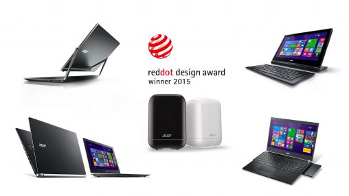 Acer's five Red Dot Design winners.