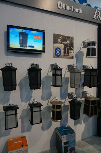 Also in audio was this Bluetooth Portable Wireless Speaker fro Acoustic Research (a Voxx International brand) which has a number of lantern-shaped designs that are sure to blend seamlessly with the outdoor pagoda. 