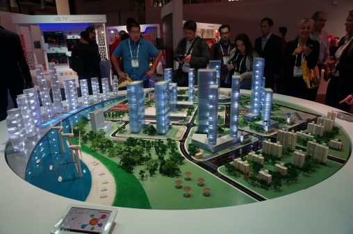 Over at Changhong, the Chinese brand outlined its vision for the future with this model ECO city. In the Changhong world of tomorrow,  society runs on clean energy, solar buses and appliance recycling.