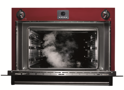 Ascot 90x60 steam oven in burgundy