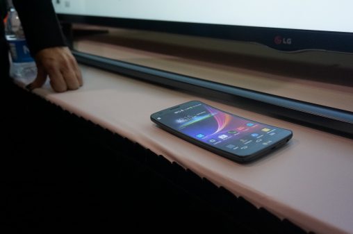 LG G Flex; the curves are not as pronounced in situ as there are in the press shots.