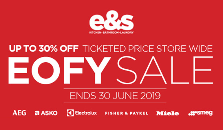 e s End of Financial Year promotions Appliance Retailer