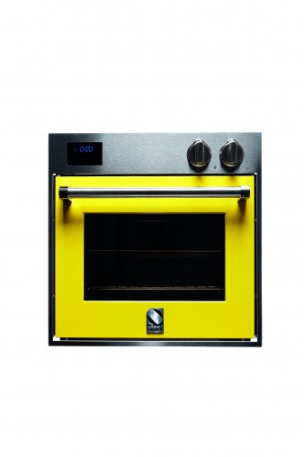 Steel's Genesi 60x60 steam oven in yellow.