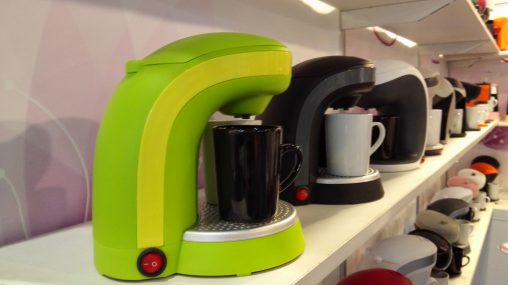 Colourful coffee machines