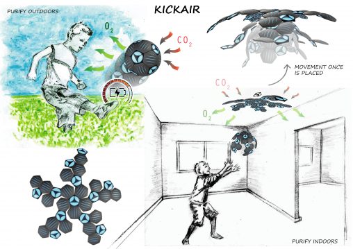 Electrolux Design Lab semi-finalist - KickAir
