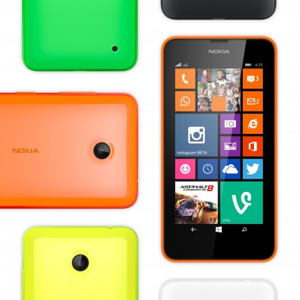 Long battery life: Nokia Lumia 635.