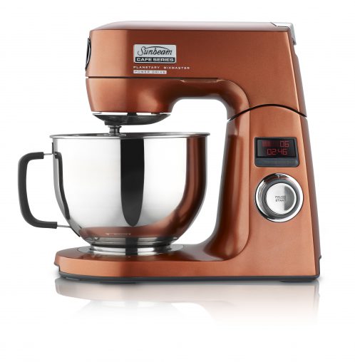 The 7 Measures of Mixing campaign to push Sunbeam’s bench mixers including this new copper Planetary Mixmaster. 
