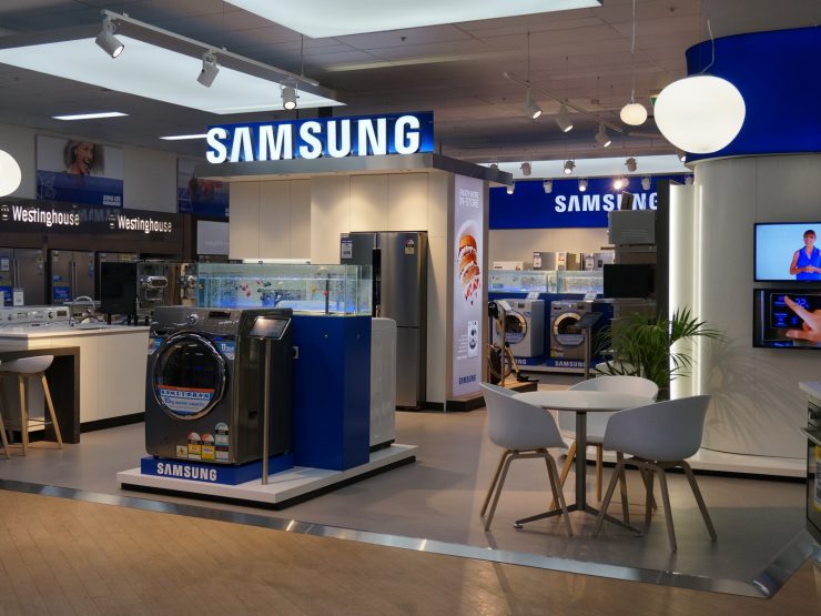 Samsung has built an appliance concept store inside Bing Lee Rhodes.