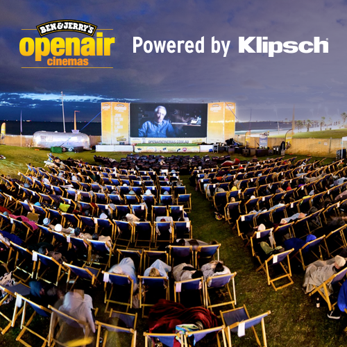 Klipsch is sponsoring the Ben & Jerry Openair Cinema.