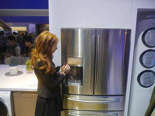 Samsung's new second generation Wi-Fi refrigerator.