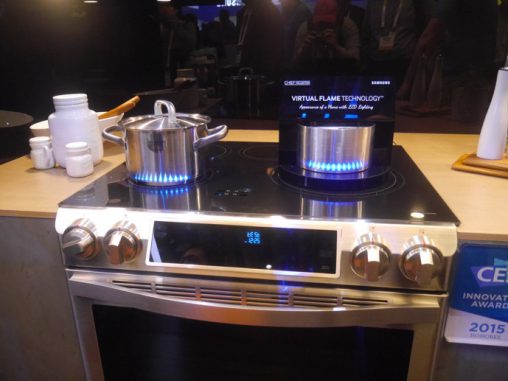 Virtual Flame Induction lets users know which hobs are on and how hot they are.