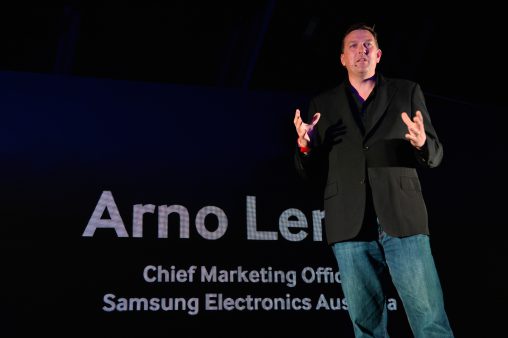 Samsung's marketing head honcho Arno Lenoir.