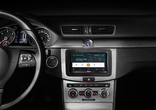 Pioneer introduced Google Android Auto to its in-car head unit range. "By using the included external microphone and car speakers with Google's speech tecnology," Pioneer says, "controlling everything with your voice is fast, safe and easy."