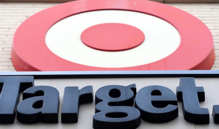 The signage for a Target store is seen in Sydney on Thursday, Oct. 22, 2015. Wesfarmers total sales for the quarter were up 11.6 per cent to $2.5 billion compared to the same period last year. (AAP Image/Paul Miller) NO ARCHIVING