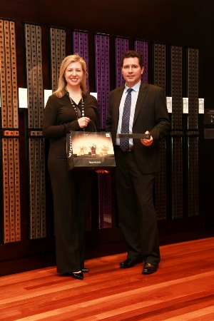 Outgoing Nespresso Oceania GM Renaud Tinel with marketing and communication manager Nicole Parker.