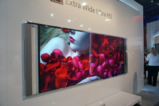 Toshiba’s Extra Wide Ultra HD 5K TV. 