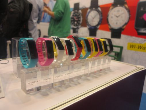 A colourful range of fashion bracelets. 