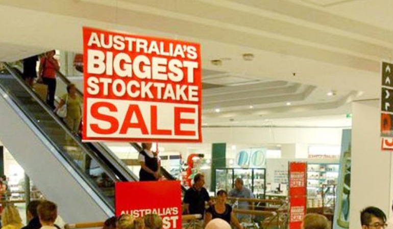 Department stores were the strong performers for in the latest ABS results.