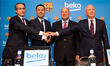 Beko and Barcelona sign a new sponsorship deal.