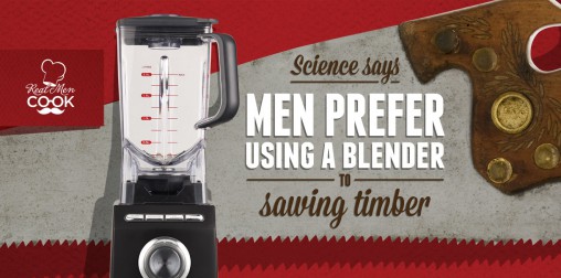 Men prefer blenders, according to Sunbeam's latest campaign.