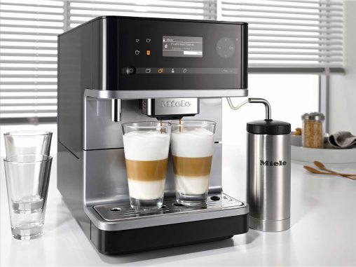 Miele Benchtop Coffee Machine (CM 6300, RRP $1,599) The new CM 6300 Benchtop Coffee Machine lets users save up to up to four personalised beverages with their desired flavour intensity, and customise the grind, ground quantity, percolation temperature and water quantity.  
