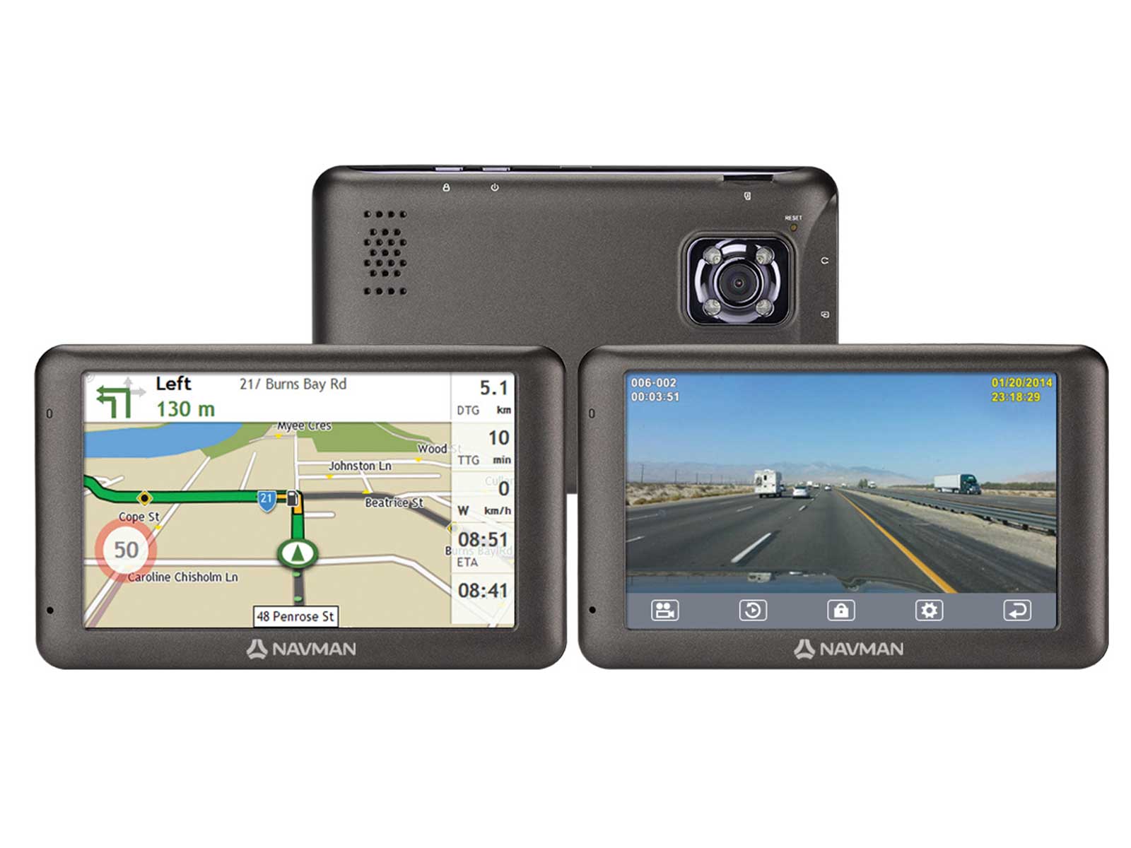 navman gps dash cam