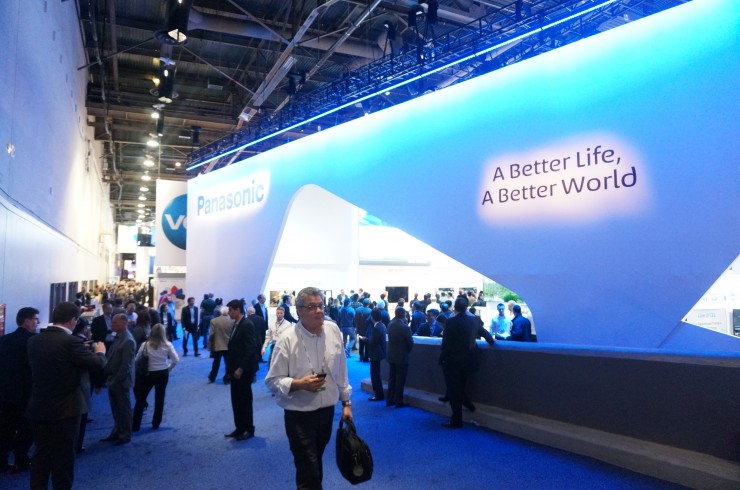 Panasonic's stand at the 2014 International CES.