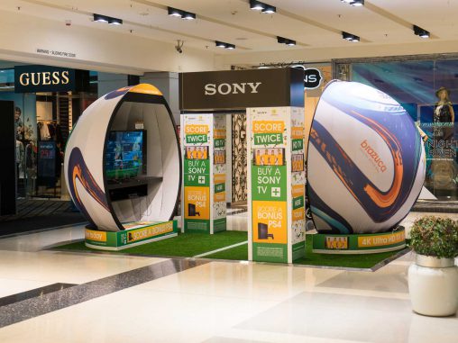 Sony's new World Cup-themed experiential zone looks fantastic.